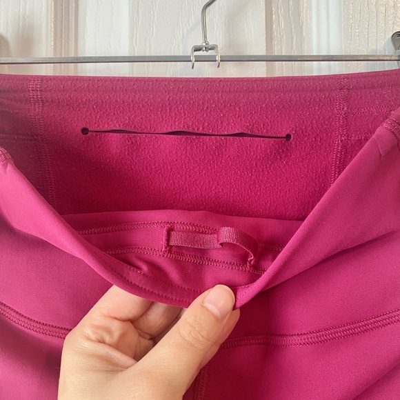 Lululemon base pace high rise fleece tight leggings 28” pink size 6 - Picture 7 of 8